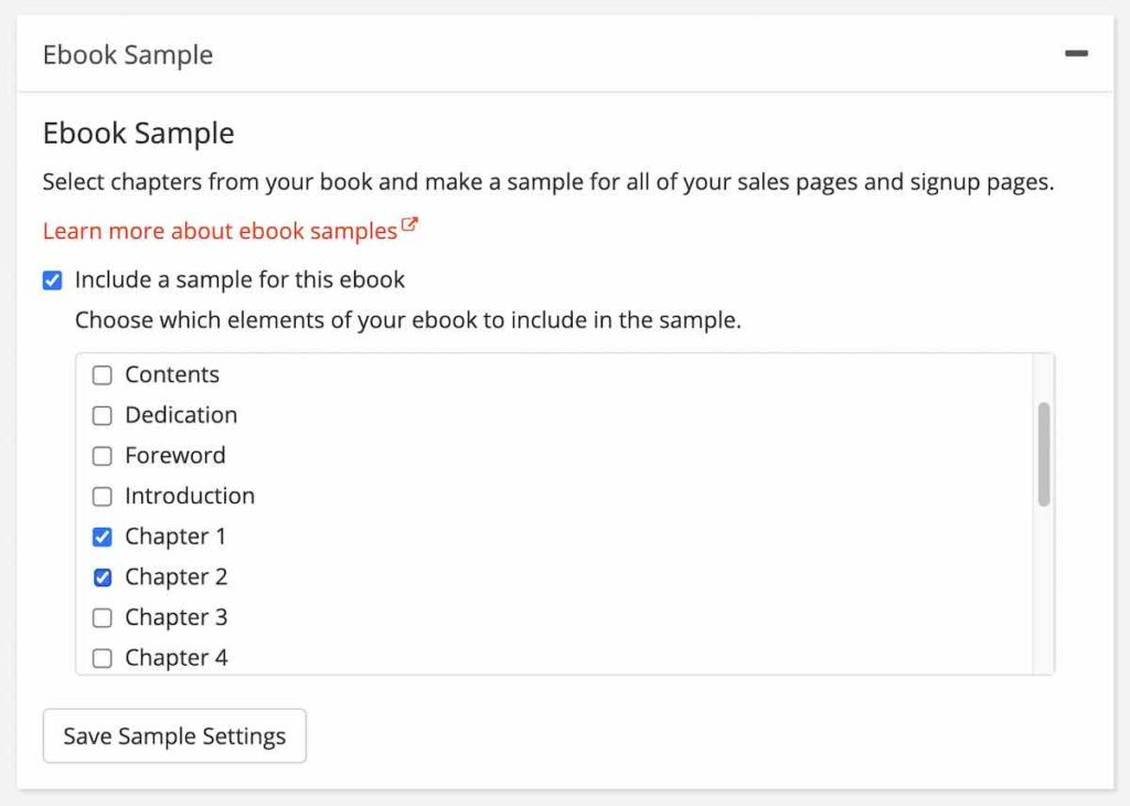 Easy Ebook Samples | BookFunnel Author Knowledge Base